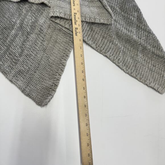 Theory Sweater Vest Womens Medium Gray Melinda B Paramour Cashmere Blend Drape - Picture 7 of 8